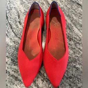 Size 10, red Rothy’s